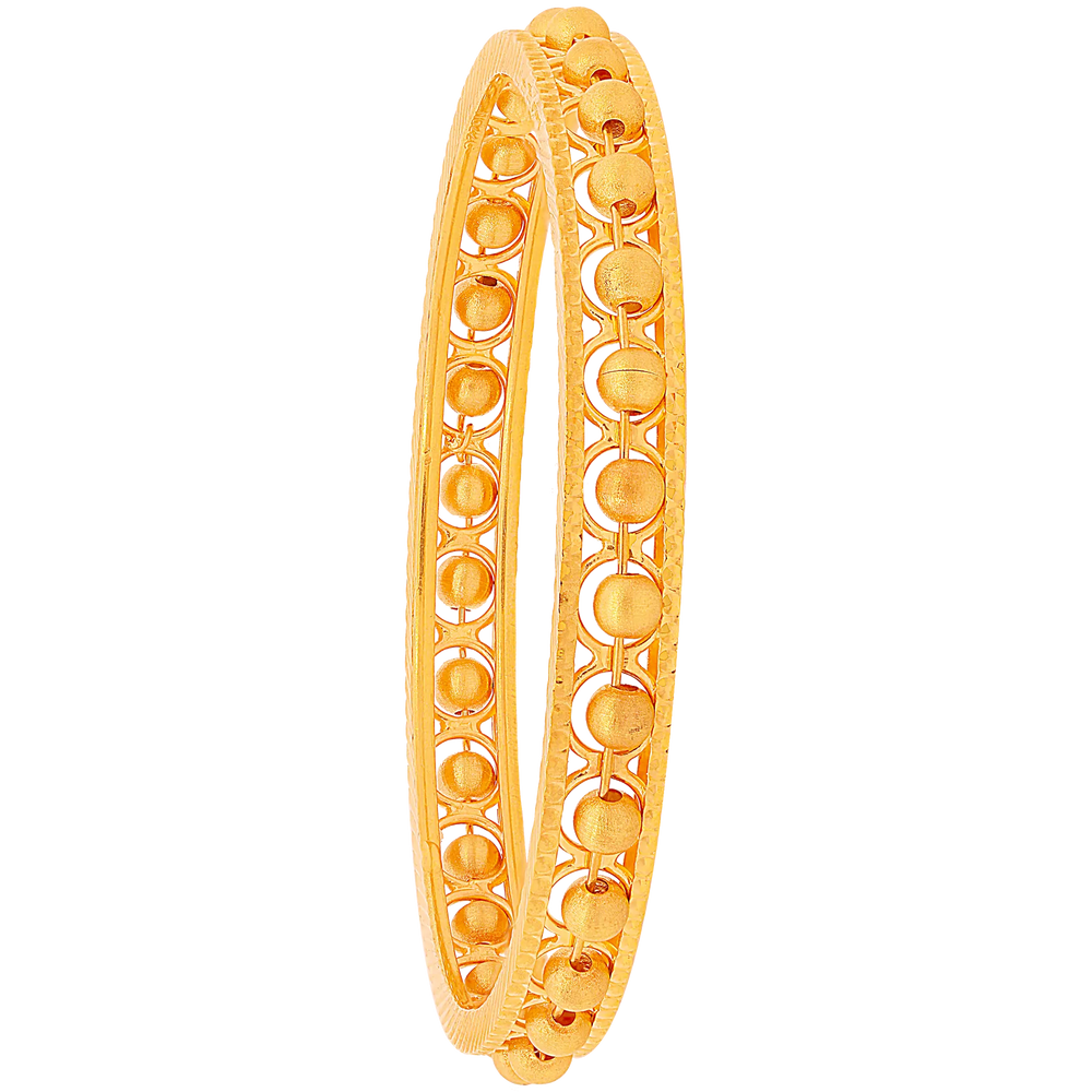 2.4 Size Fancy 2pcs Bangle in 22K Gold