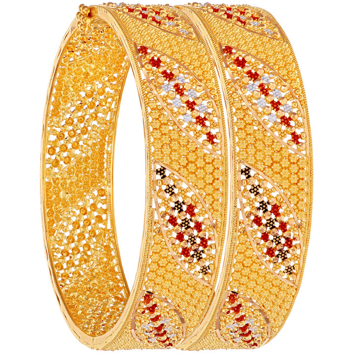 2.5 Size Openable Set Of 2pcs Kara in 22K Gold