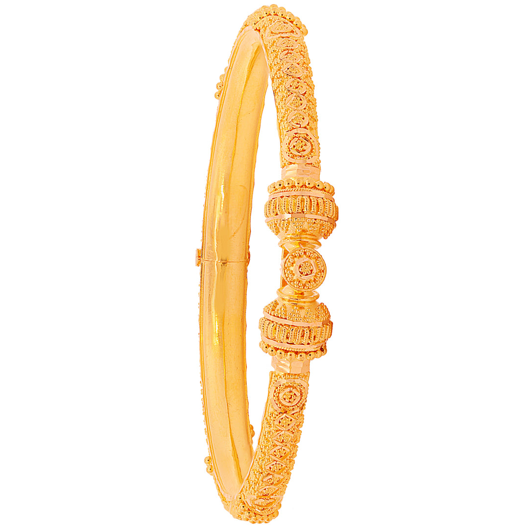 Delightful Pipe Openable 2pcs Kara in 22K Gold