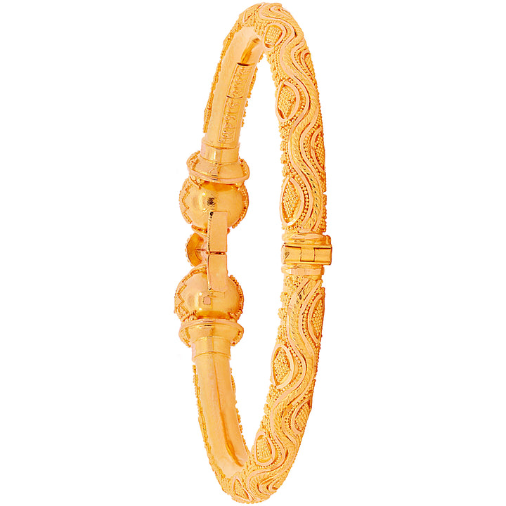 Enchanting Pipe Openable 2pcs Kara in 22K Gold