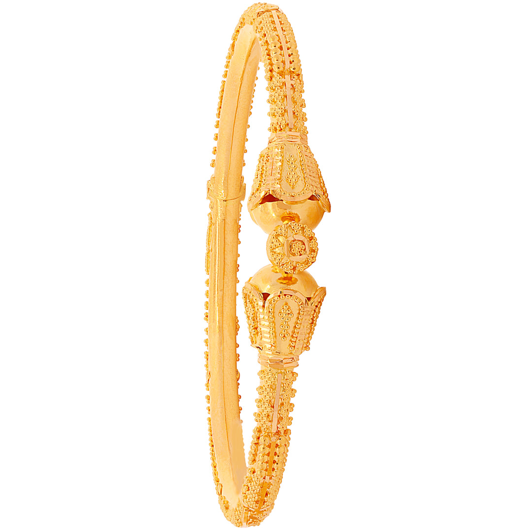 Attractive Pipe Openable 2pcs Kara in 22K Gold