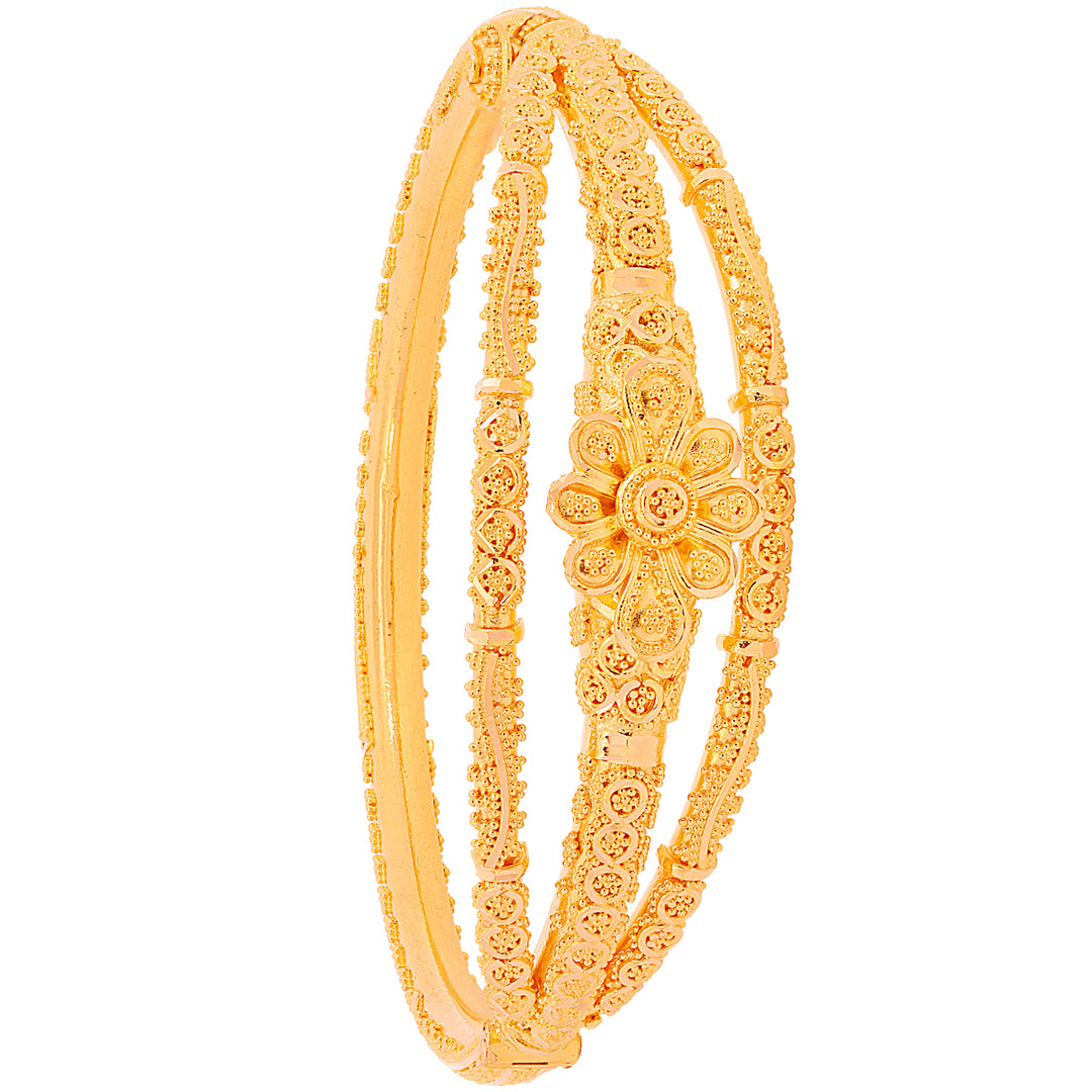 Mesmerizing Pipe Openable 2pcs Kara in 22K Gold