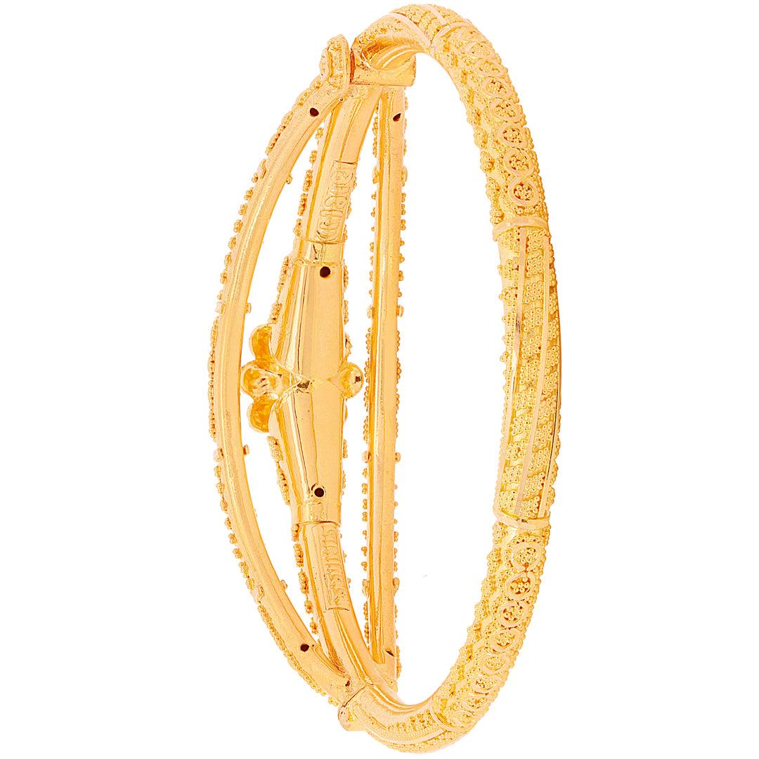 Mesmerizing Pipe Openable 2pcs Kara in 22K Gold