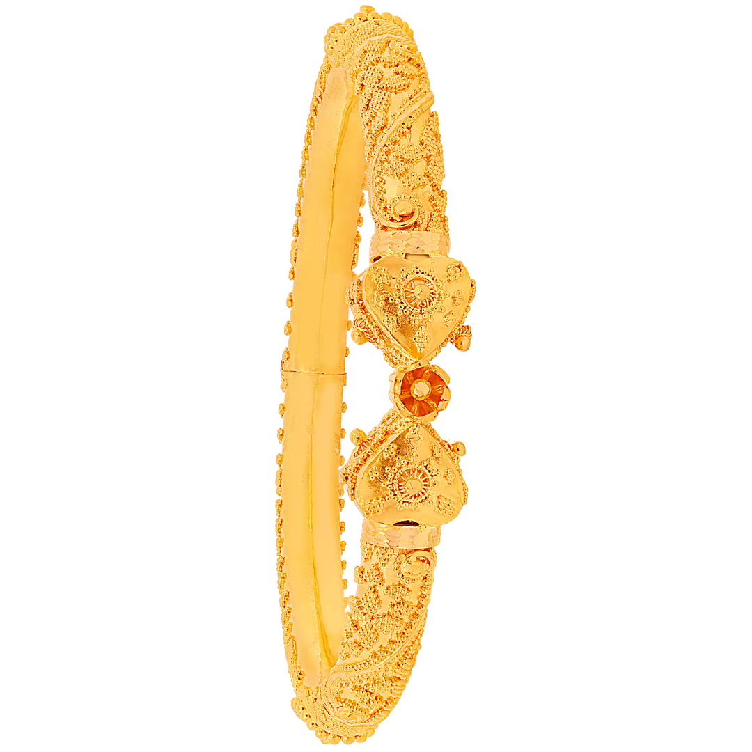 Fascinating Openable Pipe Kara in 22K Gold