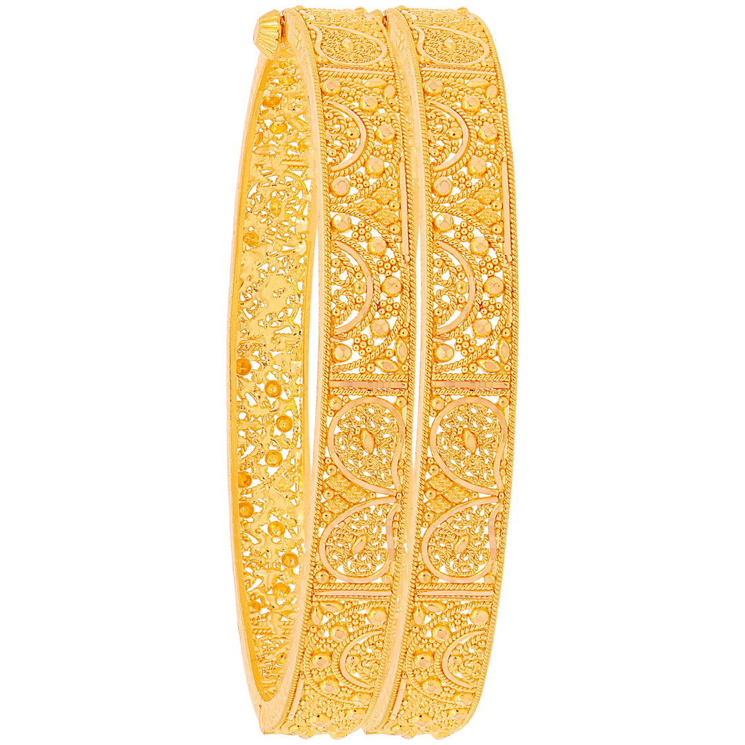 Charming Openable 2pcs Kara in 22K Gold