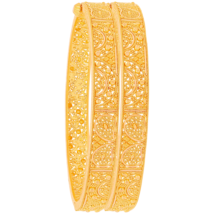 Charming Openable 2pcs Kara in 22K Gold