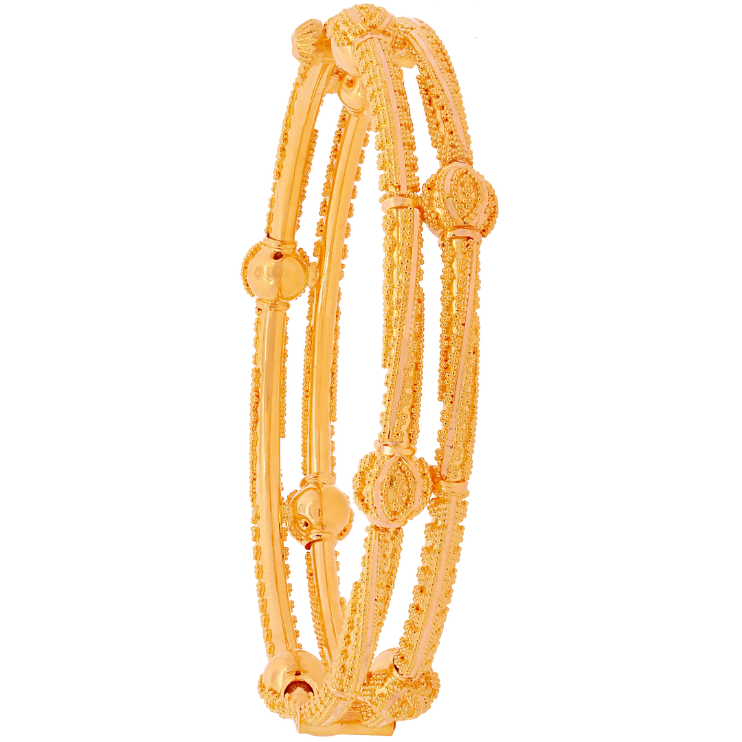 Stunning Openable Pipe Kara in 22K Gold