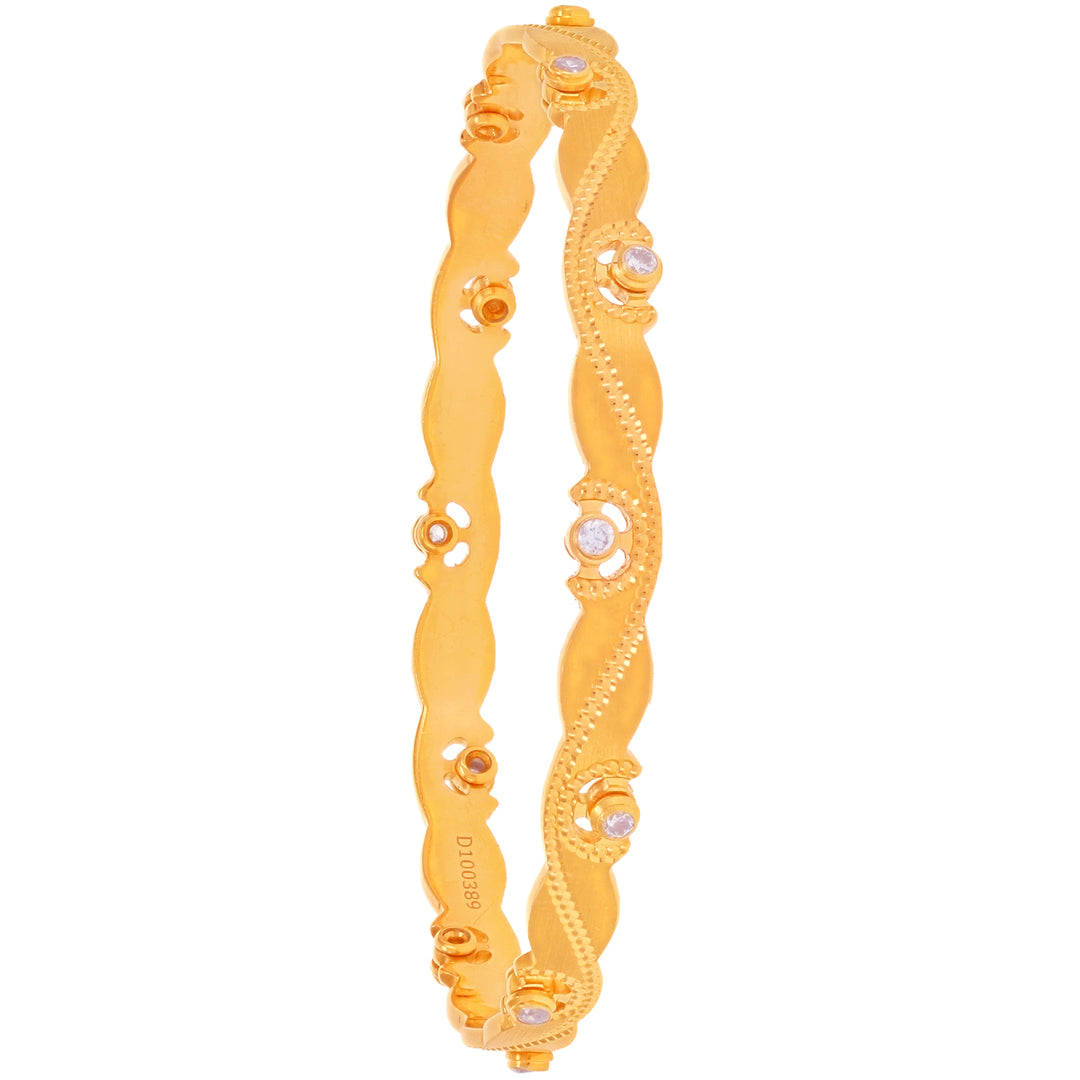 2.6 Size Set Of 2Pcs Bangles in 22K Gold