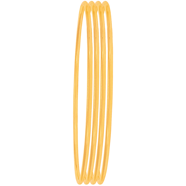 2.5 Size Set of 4pcs Bangles in 22K Gold