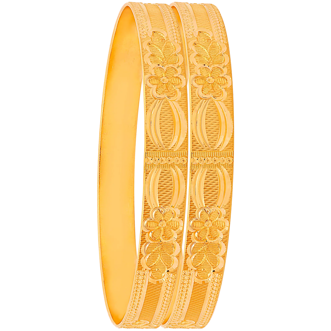 2.8 Size 2pcs Bangle in 22K Gold