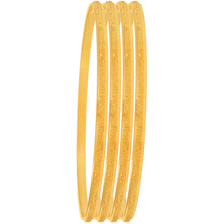 2.7 Size Set Of 4pcs Bangles in 22K Gold