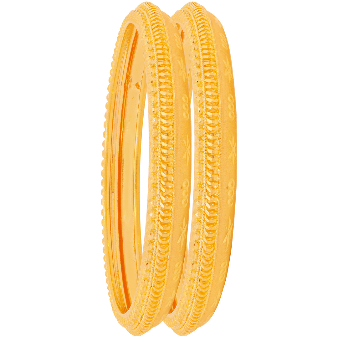2.4 Size 2pcs Bangle in 22K Gold
