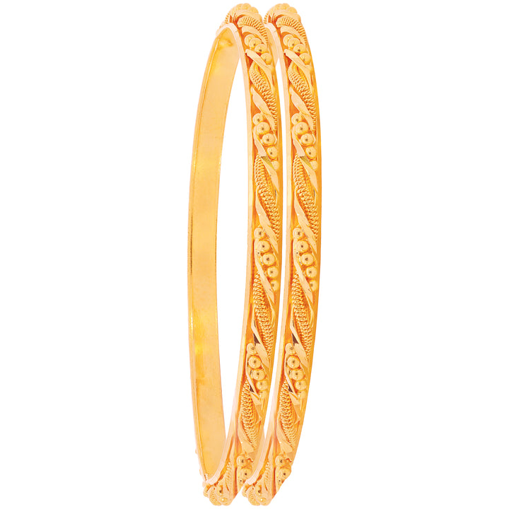2.6 Size 2pcs Bangle in 22K Gold