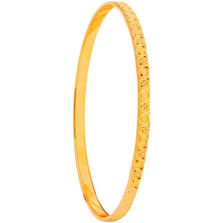 2.5 Size Set of 6pcs Bangles in 22K Gold