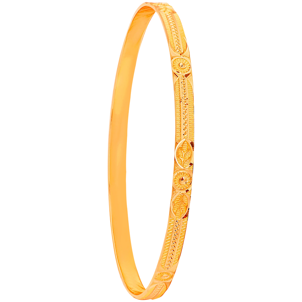 2.9 Size Set of 4pcs Bangles in 22K Gold