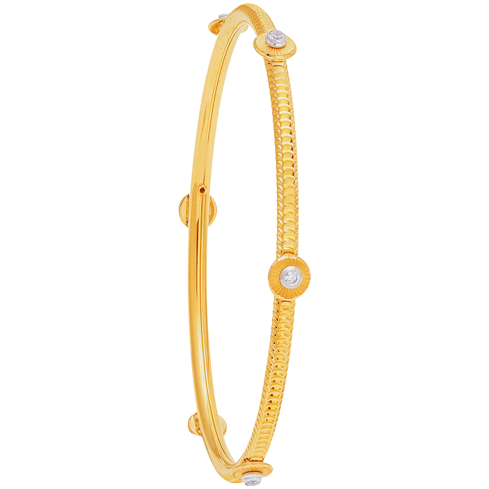 2.5 Size 2pcs Bangle in 22K Gold