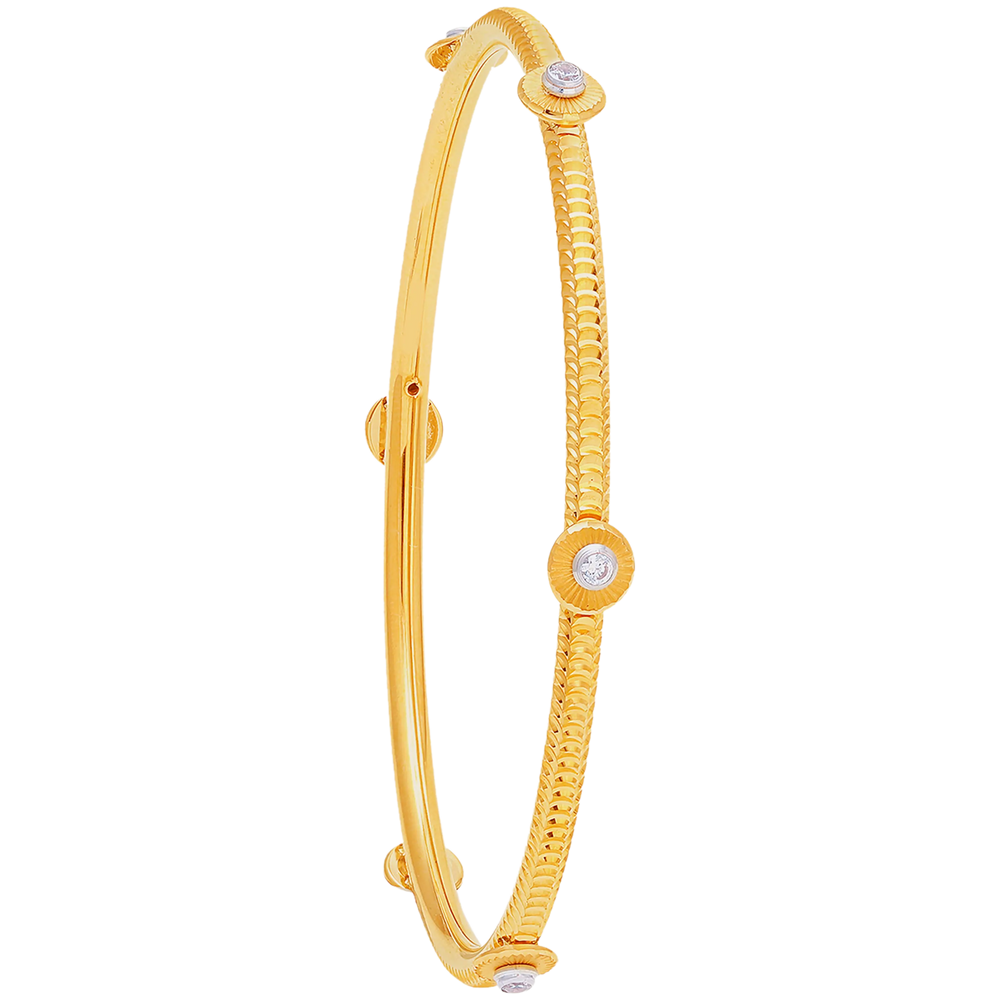 2.4 Size 2pcs Bangle in 22K Gold