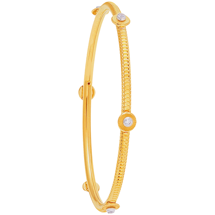 2.4 Size 2pcs Bangle in 22K Gold