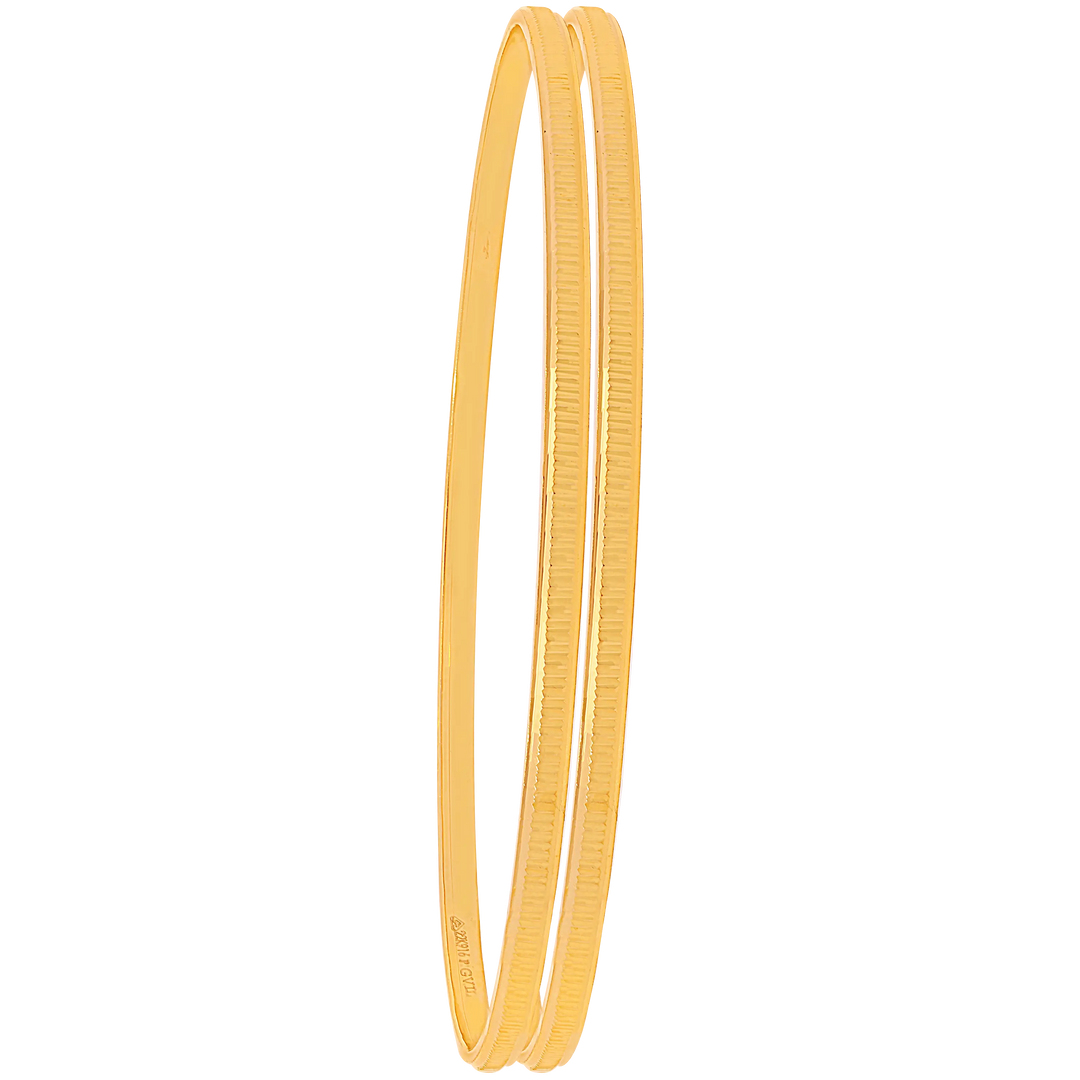 2.8 Size 2pcs Bangle in 22K Gold