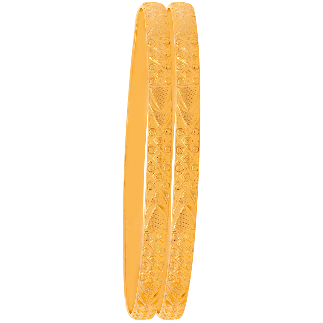 2.6 Size 2pcs Bangle in 22K Gold