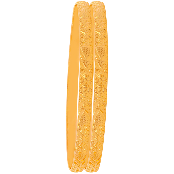 2.6 Size 2pcs Bangle in 22K Gold