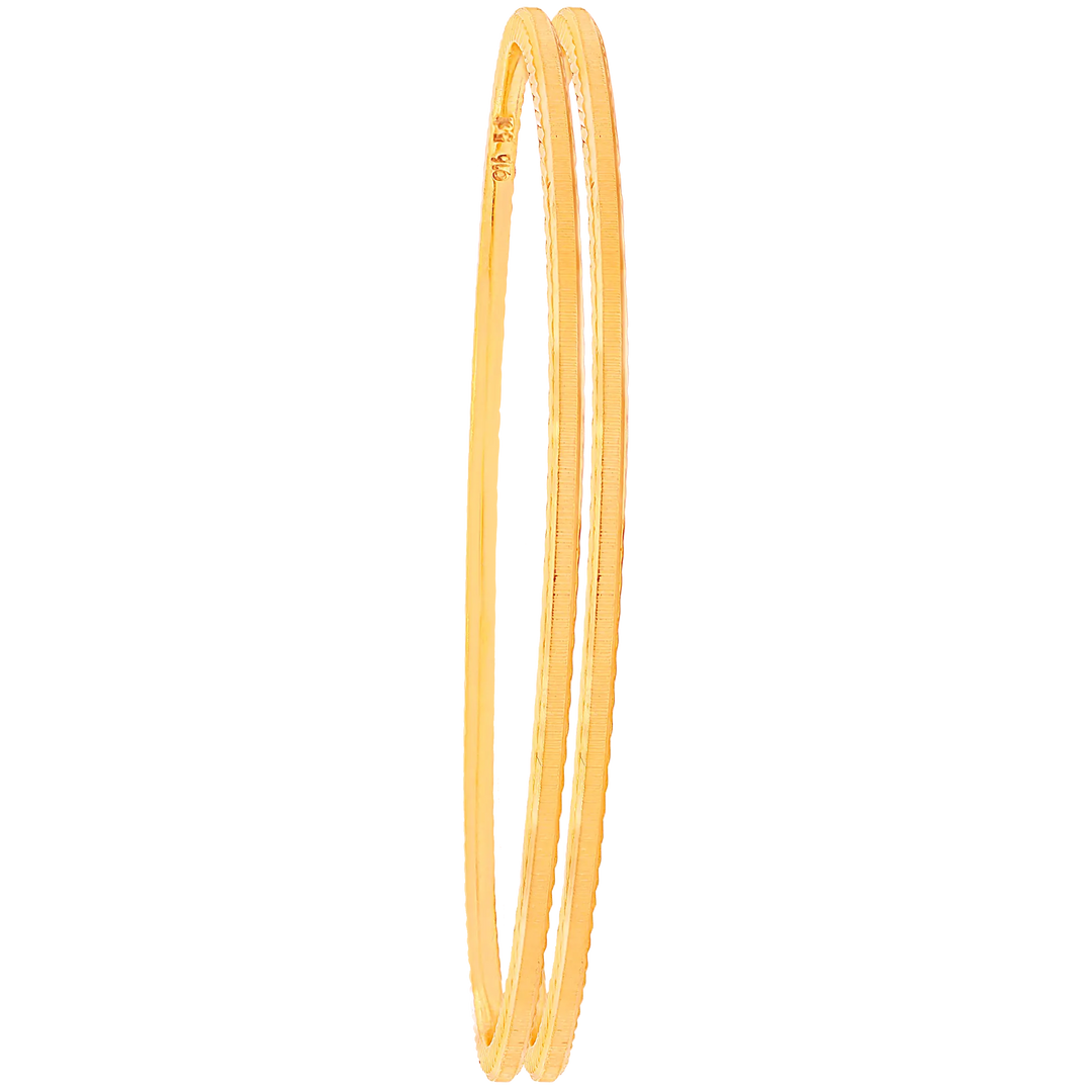 2.4 Size 2pcs Bangle in 22K Gold