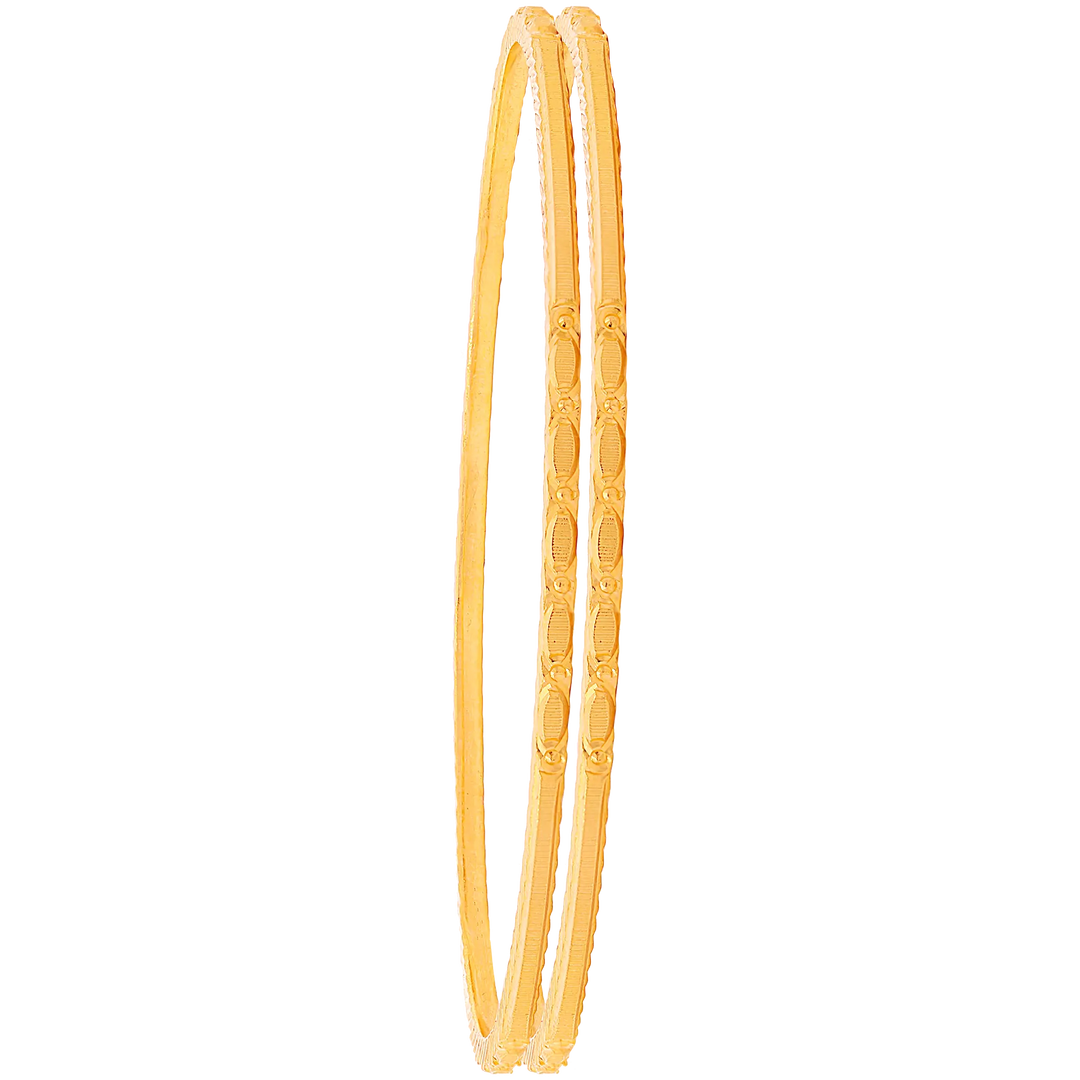 2.4 Size 2pcs Bangle in 22K Gold