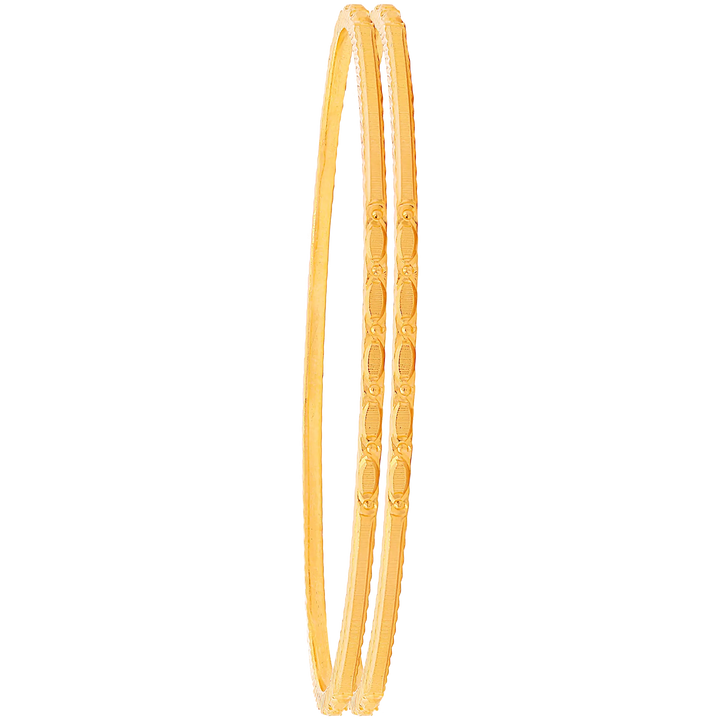 2.4 Size 2pcs Bangle in 22K Gold