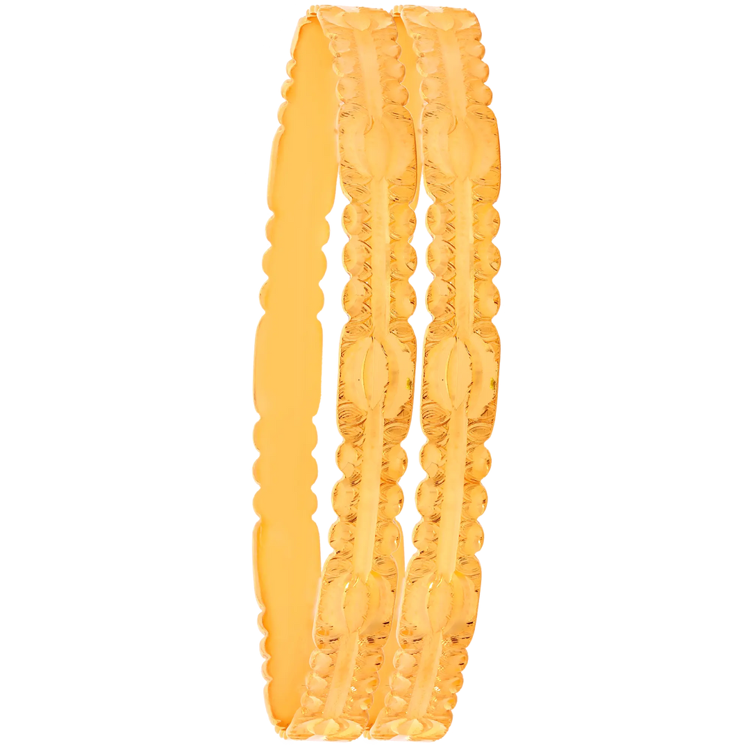 2.6 Size 2pcs Bangle in 22K Gold