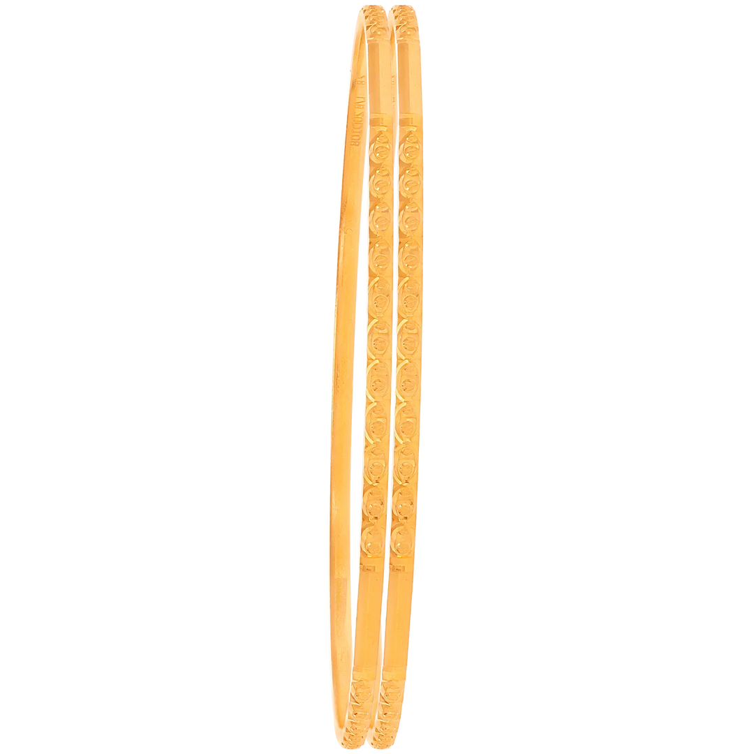 2.8 Size 2pcs Bangle in 22K Gold