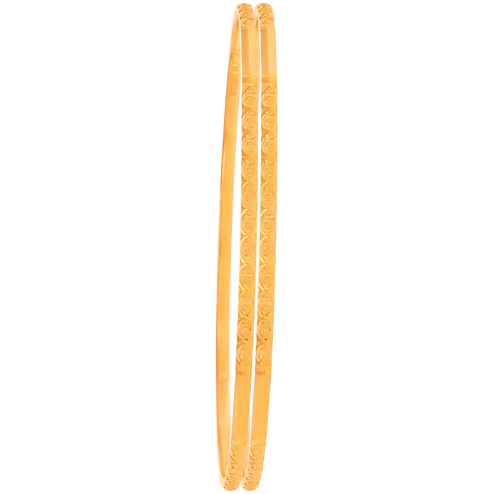 2.8 Size 2pcs Bangle in 22K Gold