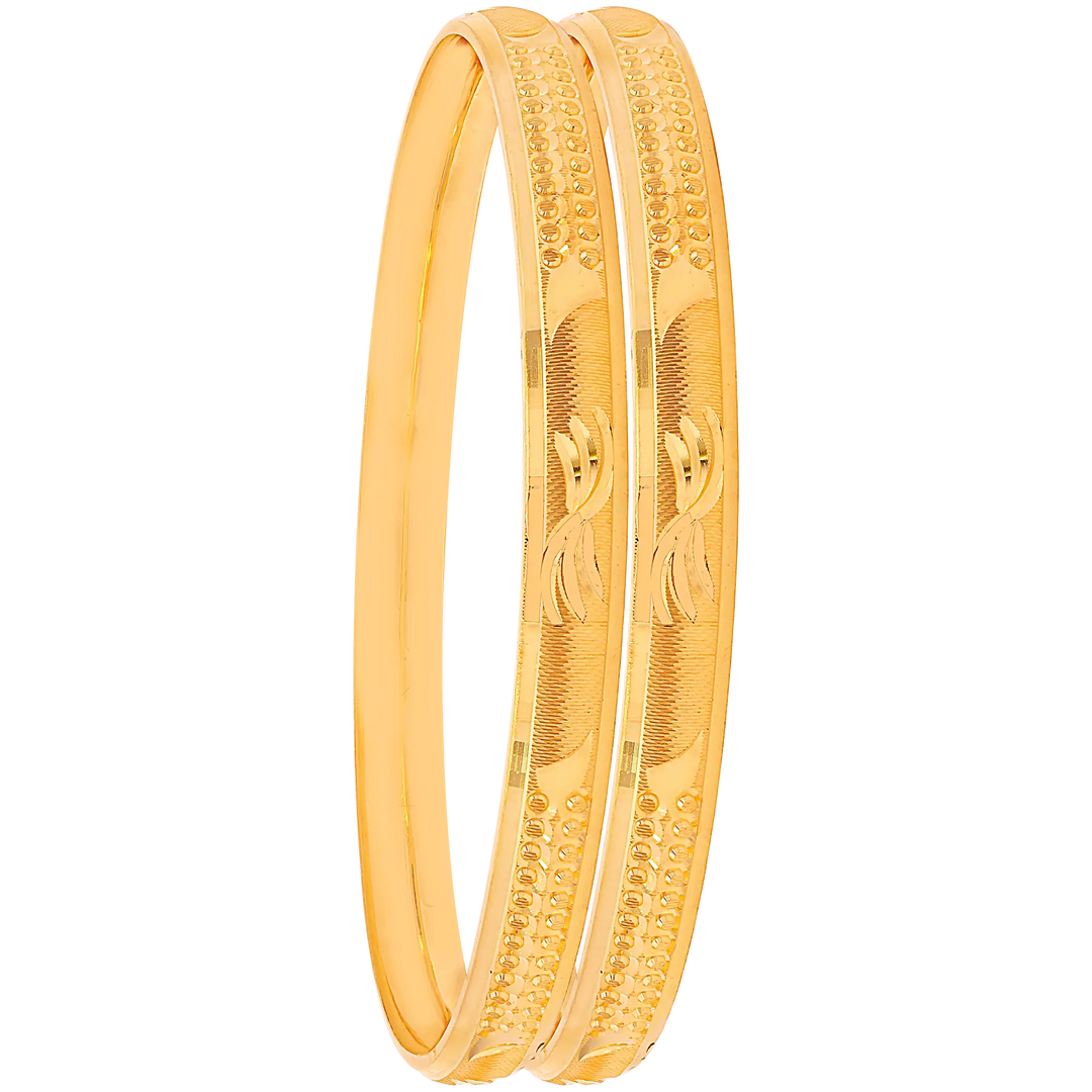 2.6 Size 2pcs Bangle in 22K Gold