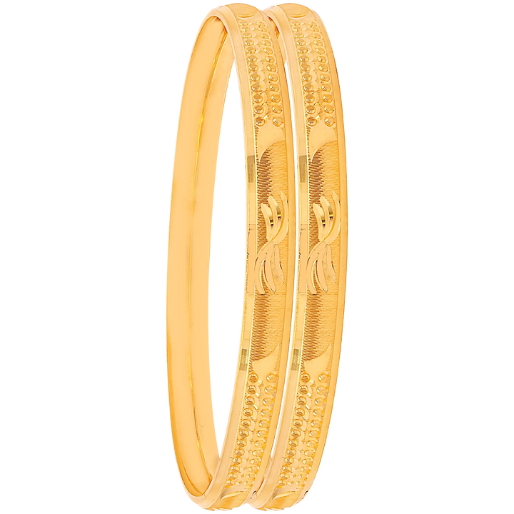 2.4 Size 2pcs Bangle in 22K Gold