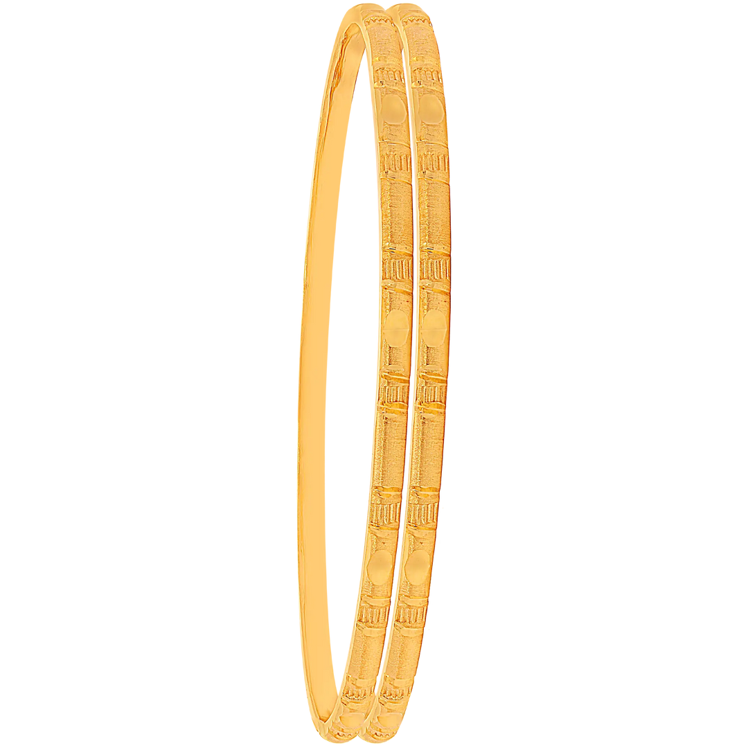 2.4 Size 2pcs Bangle in 22K Gold