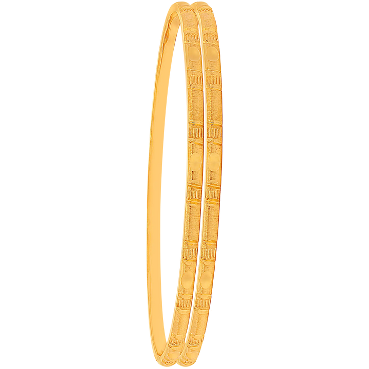 2.4 Size 2pcs Bangle in 22K Gold