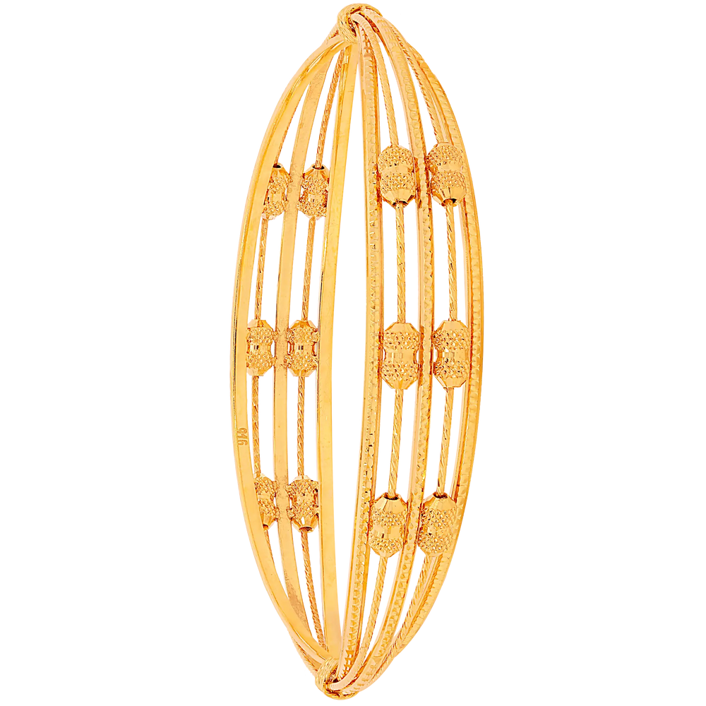 2.6 Size 2pcs Bangle in 22K Gold
