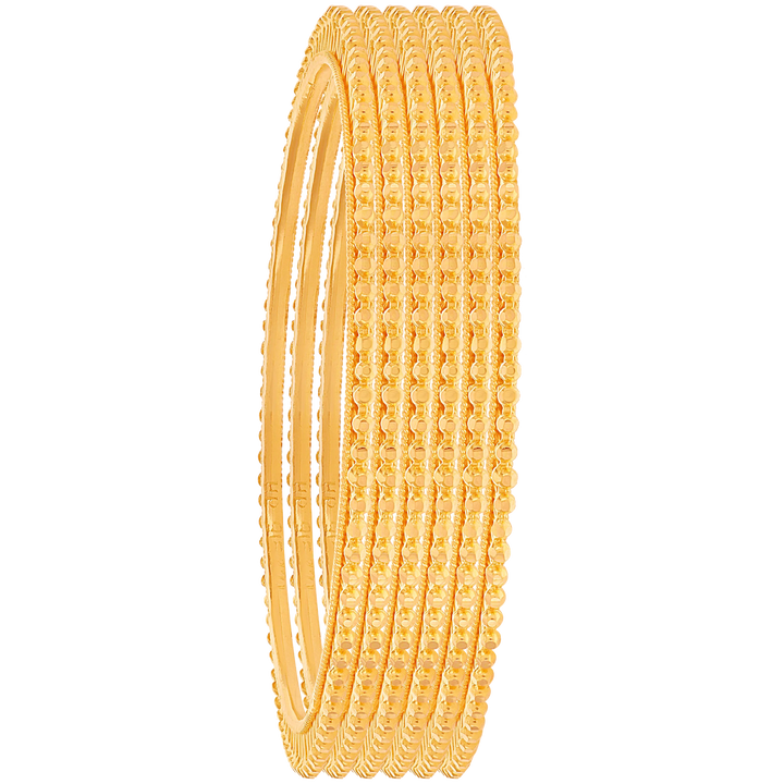 2.5 Size Set of 6pcs Bangle in 22K Gold