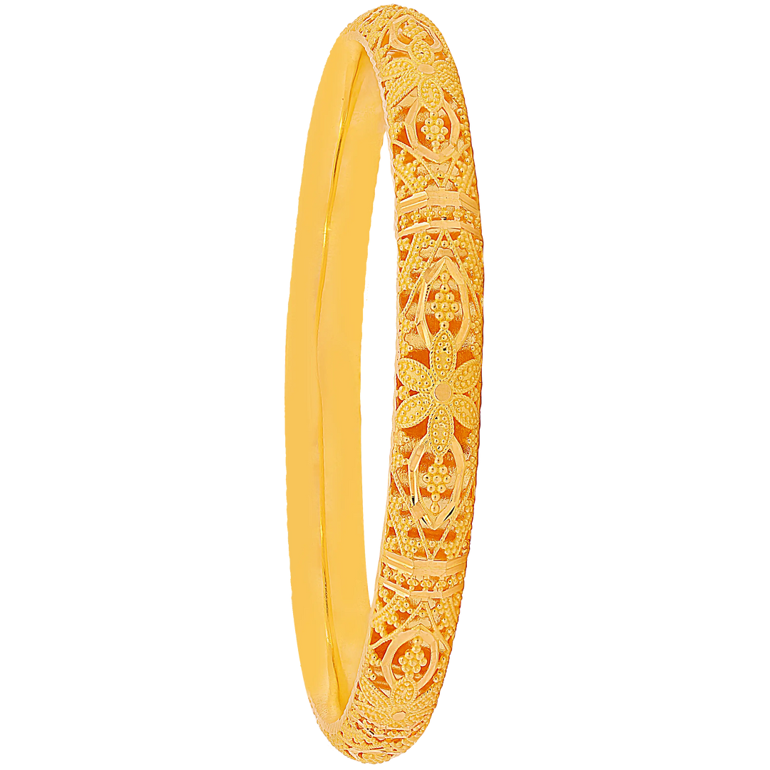 2.8 Size Set Of 6pcs Bangles in 22K Gold