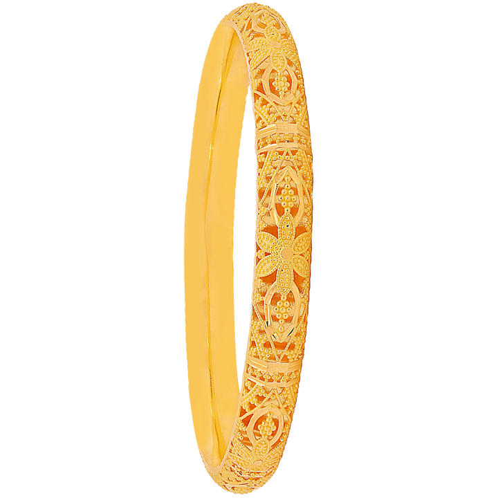 2.8 Size Set Of 6pcs Bangles in 22K Gold