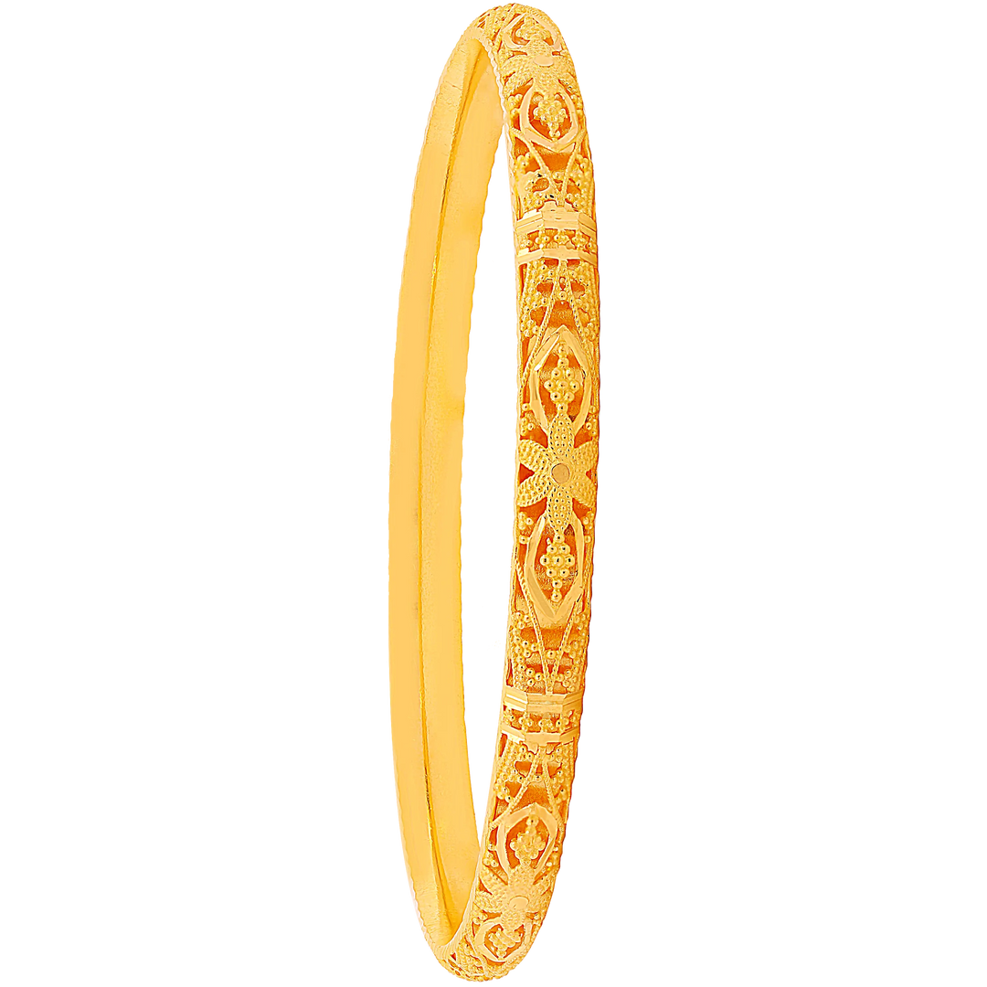 2.8 Size Set Of 6pcs Bangles in 22K Gold