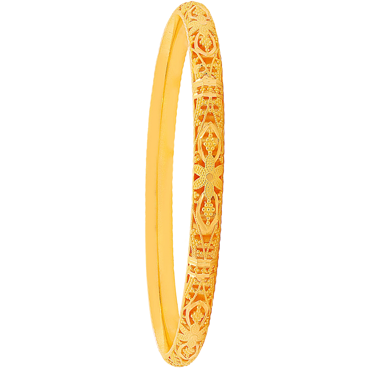 2.8 Size Set Of 6pcs Bangles in 22K Gold