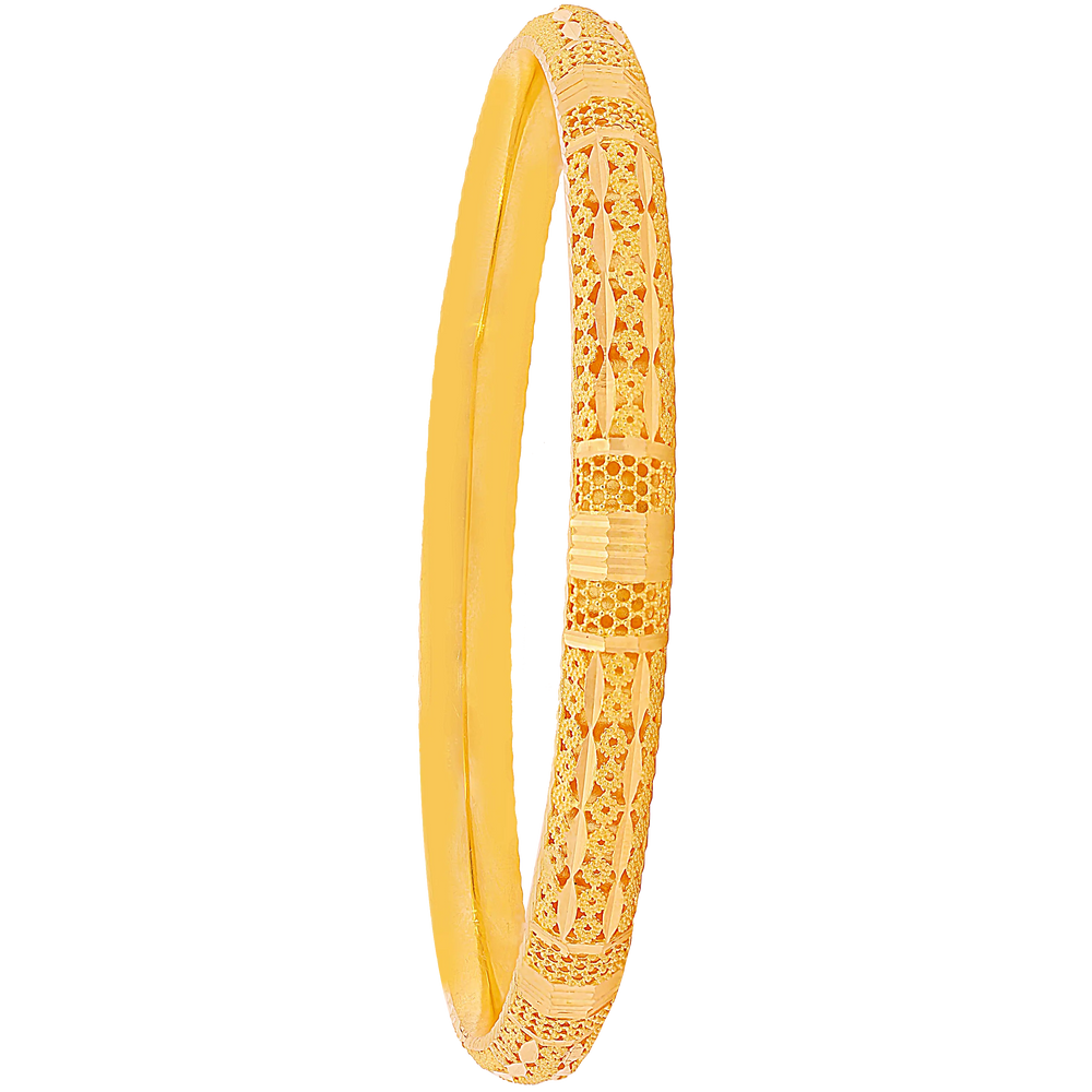 2.8 Size Set Of 6pcs Bangles in 22K Gold