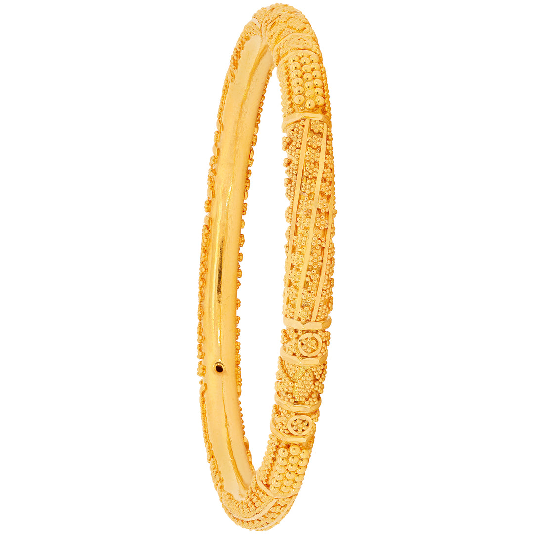 2.3 Size Pipe Set of 6pcs Bangles in 22K Gold