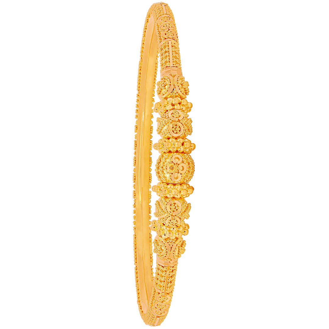 2.7 Size Pipe 2pcs Bangle in 22K Gold