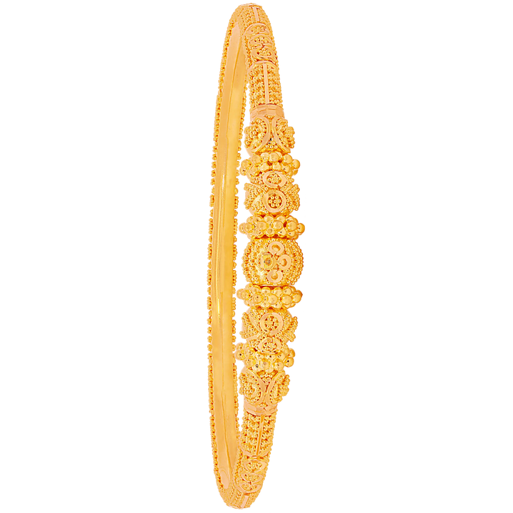 2.7 Size Pipe 2pcs Bangle in 22K Gold