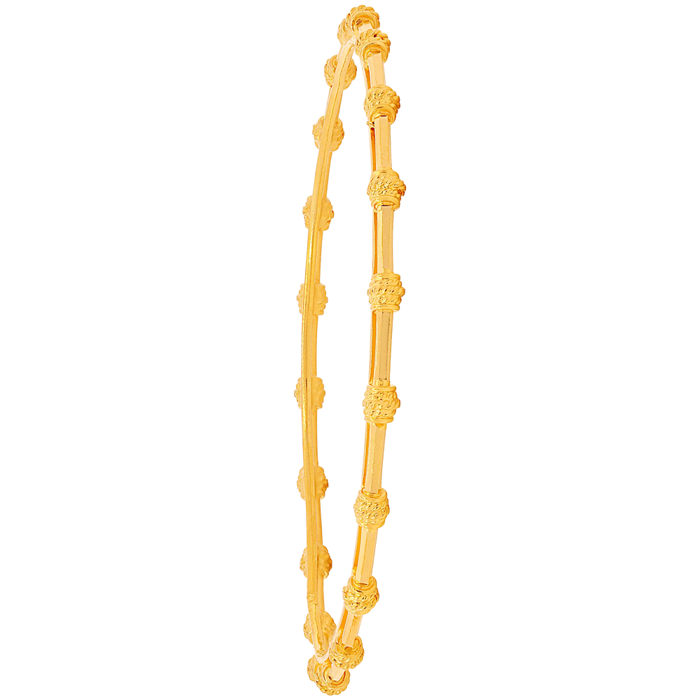 2.6 Size 2pcs Bangle in 22K Gold
