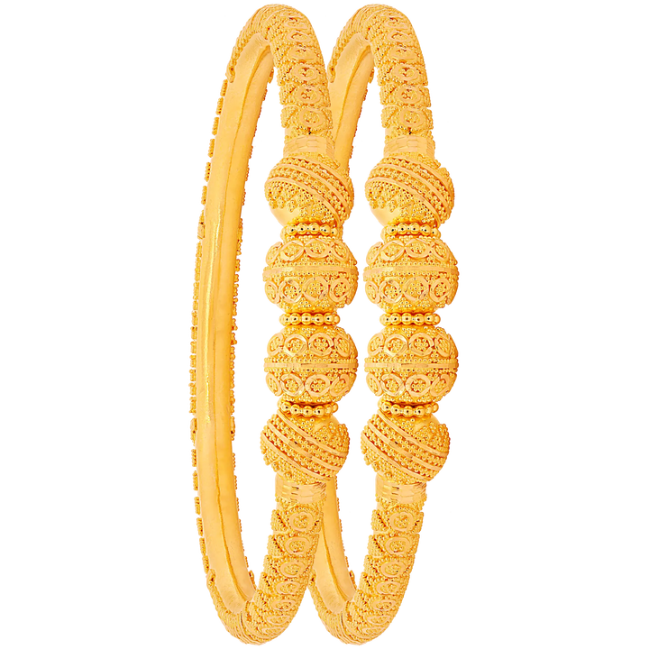 2.11 Size Pipe 2pcs Kara in 22K Gold