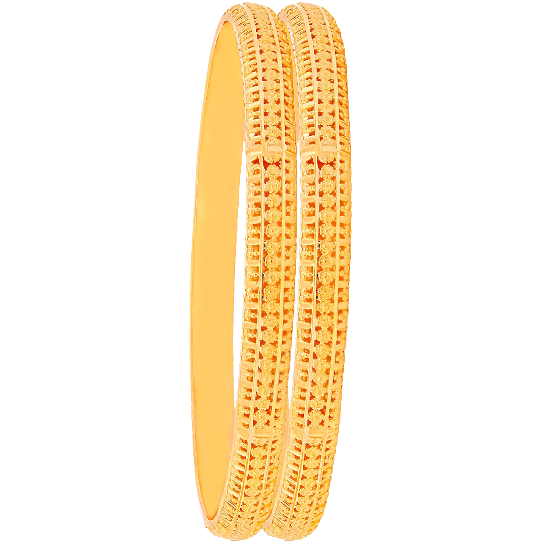 2.4 Size 2pcs Bangle in 22K Gold