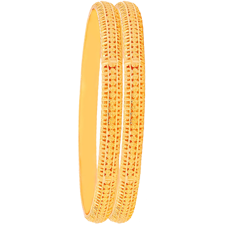 2.4 Size 2pcs Bangle in 22K Gold