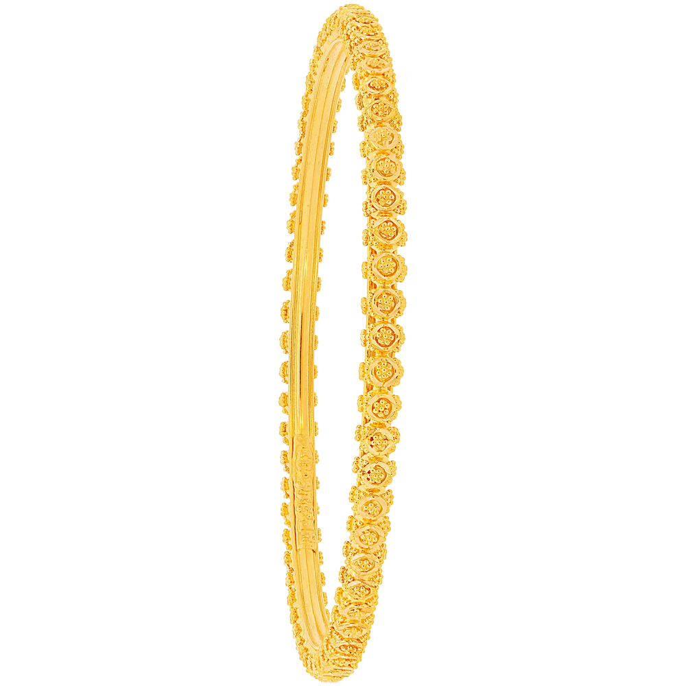 2.8 Size Set Of 2pcs Bangles in 22K Gold